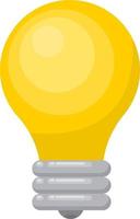 Light bulb, illustration, vector on white background