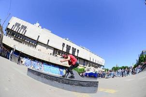 KHARKIV, UKRAINE - 27 MAY, 2018 Roller skating during the annual festival of street cultures photo