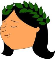 Laurel wreath, illustration, vector on white background.