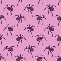 Spiders pattern, illustration, vector on white background