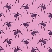 Spiders pattern, illustration, vector on white background