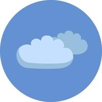 Two clouds, illustration, vector on a white background.