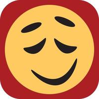 Drunk emoji, illustration, vector on a white background.