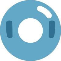 Blue lifebuoy, illustration, vector, on a white background. vector