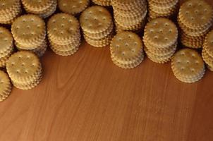 galletas saladas redondas clásicas foto