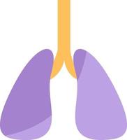 Healthy lungs, icon illustration, vector on white background