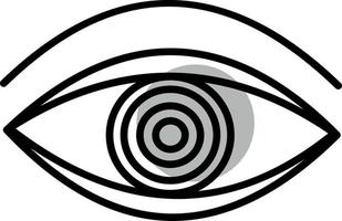 Mythology eye, illustration, vector on a white background.