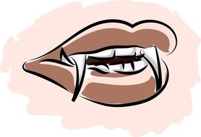 hand drawn doodle style cartoon vampire mouth 12551741 Vector Art at  Vecteezy