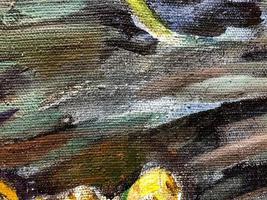 Abstract gouache hand painting for background. Multi colored brush strokes gouache paint. Kids abstract painting. High resolution photo