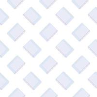 Blank paper,seamless pattern on white background. vector