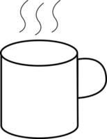 Office coffee mug, icon illustration, vector on white background