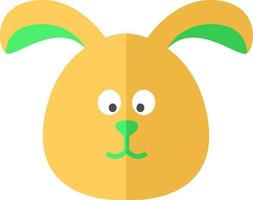 Easter rabbit, illustration, vector on a white background.