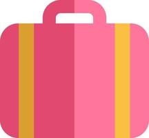 Travel bag, illustration, vector on a white background.
