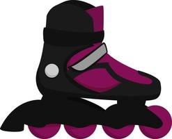 Roller skates, illustration, vector on white background.