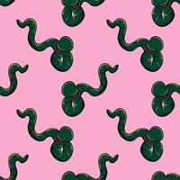 Snakes pattern , illustration, vector on white background