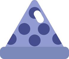 Slice of pizza, illustration, vector on a white background.
