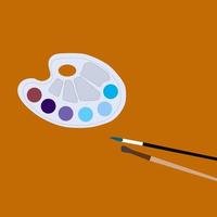 Color palette, illustration, vector on white background.