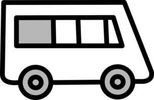 White van, illustration, vector on a white background.