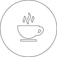 Fancy taza de té, ilustración, vector sobre fondo blanco.