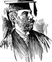 arturo t. hadley, ilustración de la vendimia vector