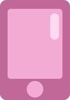 Pink mobile phone, illustration, vector on a white background.v