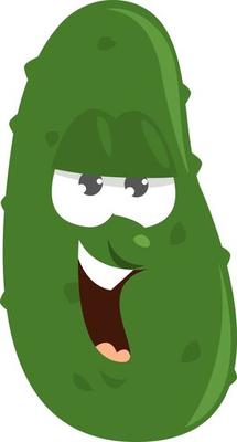 Cucumber ,illustration,vector on white background