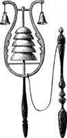 campanas, ilustración vintage vector