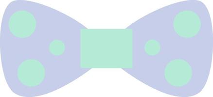 lazo morado con puntos verdes, ilustración, vector, sobre un fondo blanco. vector