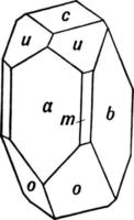 Calcium Magnesium Metasilicate, vintage illustration. vector