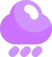 Rain cloud, illustration, vector on a white background.