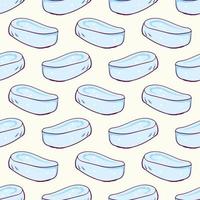 Soap pattern, seamless pattern on white background. vector