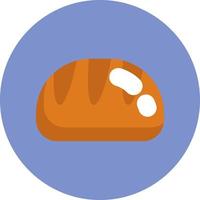 Breakfast bread, illustration, vector on a white background.