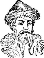 Gutenberg, vintage illustration vector