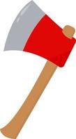 Sharp axe, illustration, vector on white background.