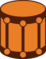 Orange drum, illustration, vector, on a white background. vector