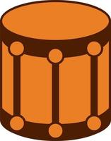 Orange drum, illustration, vector, on a white background. vector