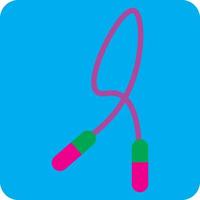 Toy jumping rope, illustration, vector on a white background.