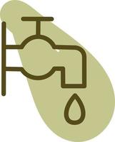 Garden tap, illustration, vector on a white background.