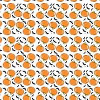 Pumpkin wallpaper, illustration, vector on white background.