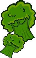 Healthy broccoli, illustration, vector on white background.