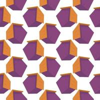 Violet house ,seamless pattern on white background. vector