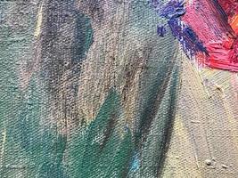 Rusty streaks on the green-painted metal surface. Background, structure photo