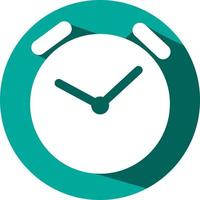 Mobile clock, illustration, vector on a white background.