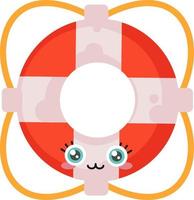 Life saver, illustration, vector on a white background.