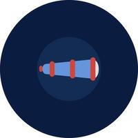 Red binoculars, illustration, vector, on a white background. vector