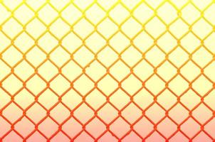 Texture of an old and rusty metal mesh on a neutral colored background photo