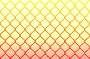 Texture of an old and rusty metal mesh on a neutral colored background photo