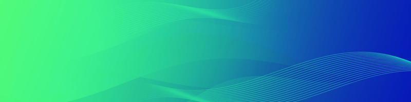 Abstract Green Fluid Wave Background vector