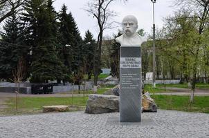 PAVLOGRAD. UKRAINE - MARCH 4, 2019 Monument of Taras Shevchenko, Ukrainian poet, writer, artist photo