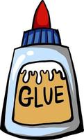 Bottle glue, illustration, vector on white background